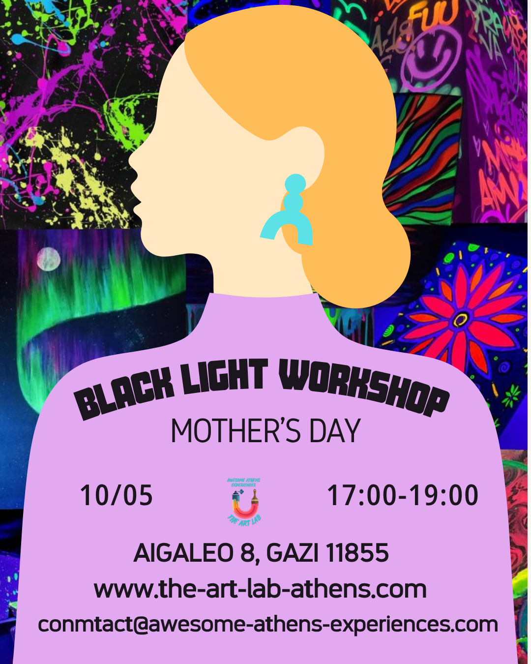 Black Light Painting – Mother’s Day