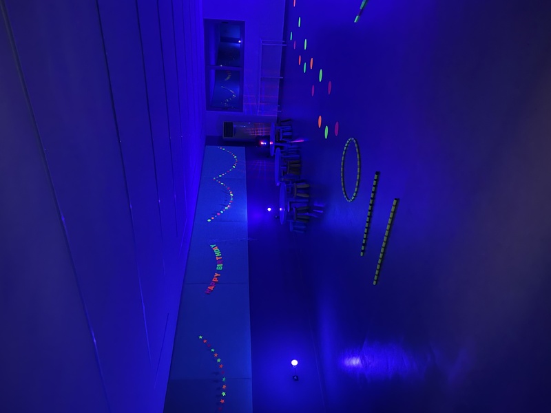 Glow in the dark room